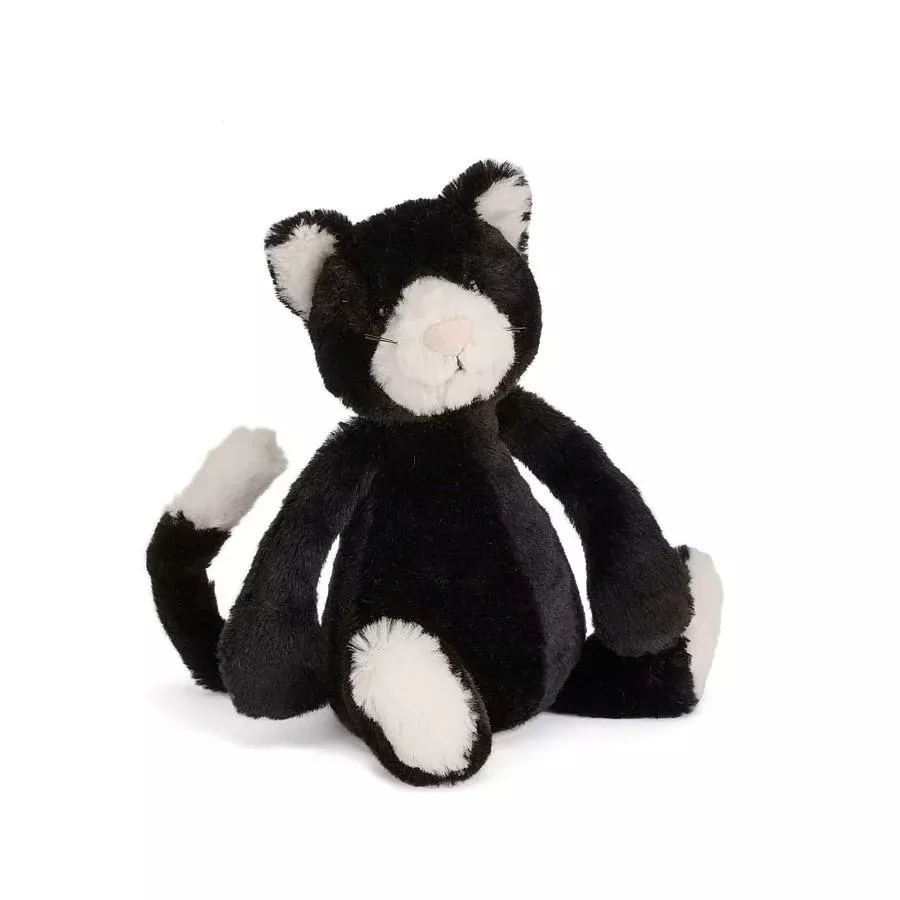 jellycat-bashful-black-white-cat-medium-plush-toy JellyCat Bashful Black & White Cat Medium Plush Toy
