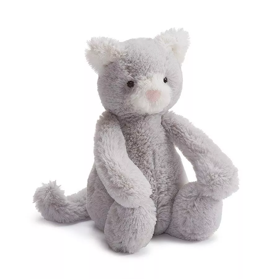 jellycat-bashful-grey-kitty-small-plush-toy JellyCat Bashful Grey Kitty Small Plush Toy