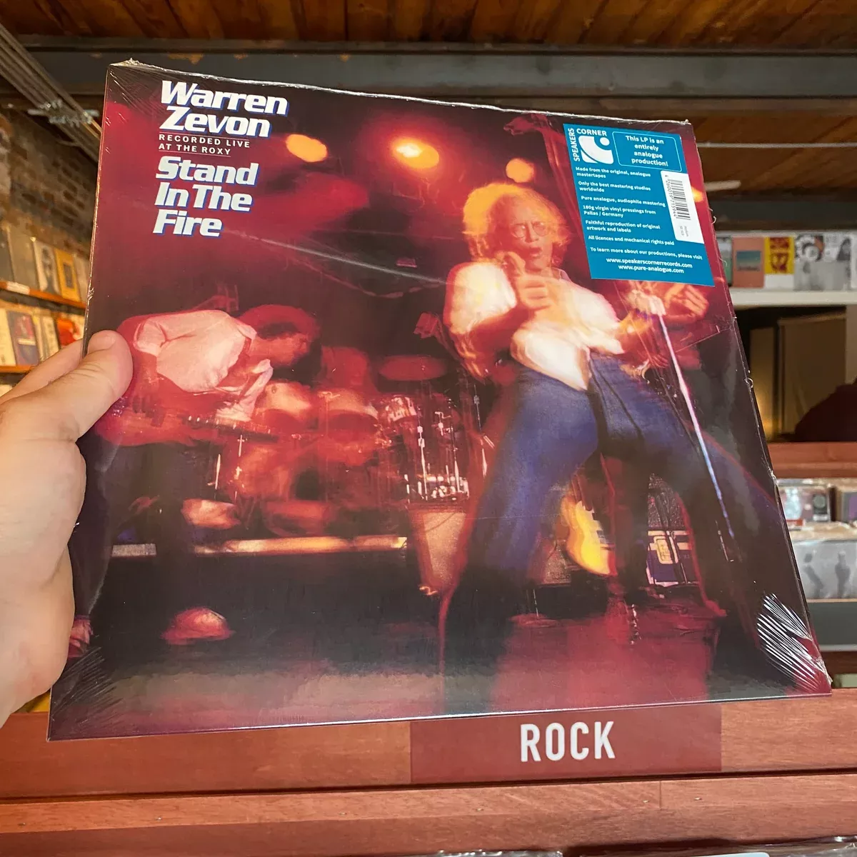warren-zevon-stand-in-fire-speakers-corner-lp WARREN ZEVON - STAND IN THE FIRE (SPEAKERS CORNER LP)